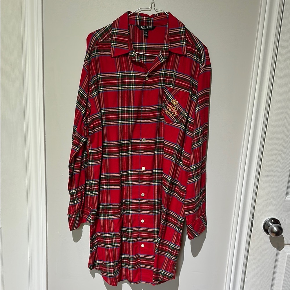 Ralph Lauren Red and Black Plaid Shirt
